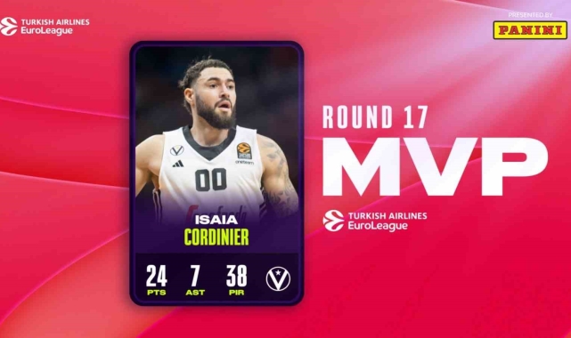 THY Euroleague'de 17. haftanın MVP'si Isaia Cordinier oldu