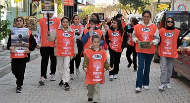 Toprağa saygı için yürüdüler