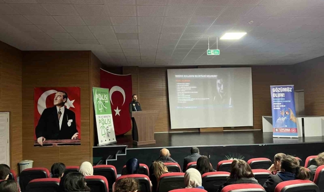 Tortum'da narkotik suçlarla bilgilendirme çalışması yapıldı
