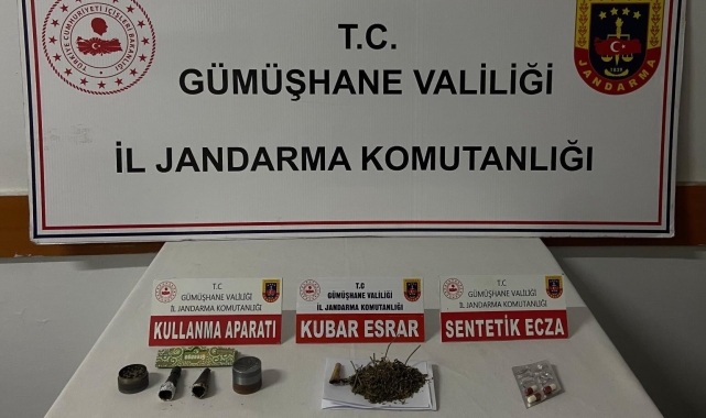Trabzon'dan Gümüşhane'ye uyuşturucu madde getiren şahıs yakalandı
