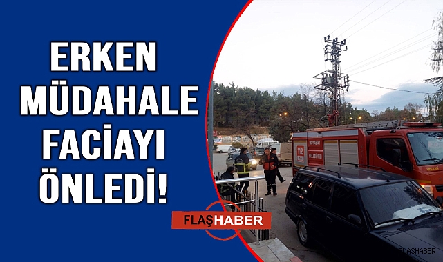 Trafoda çıkan yangın korkuttu