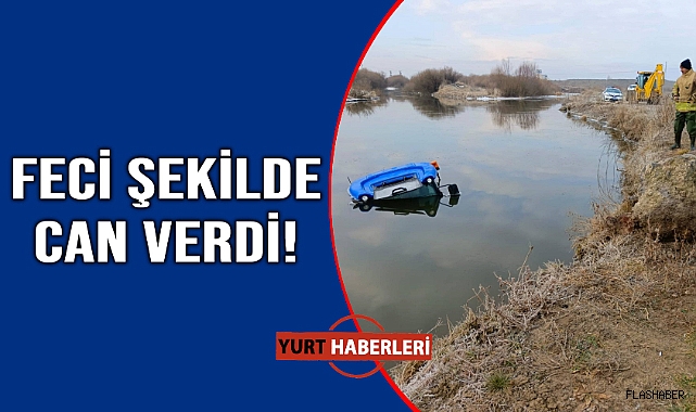 Traktör çaya düştü: 1 ölü