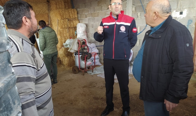 Uşak İl Tarım ve Orman Müdürü Serkan Bilir çiftçileri ziyaret etti