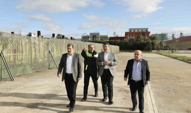 Vali Tavlı ve Başkan Doğan, Merkez OSB'deki inşaatları inceledi