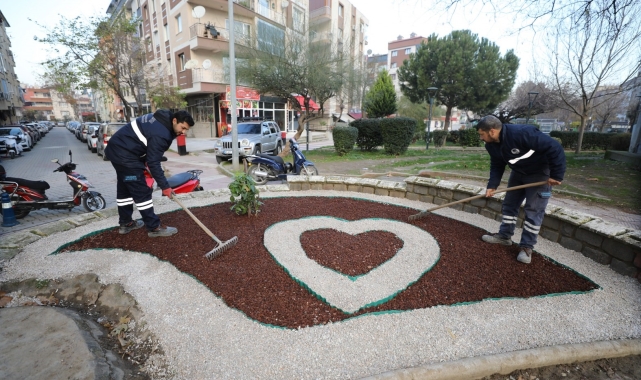 Yunusemre'den Kaynak Mahallesi'nde peyzaj çalışması