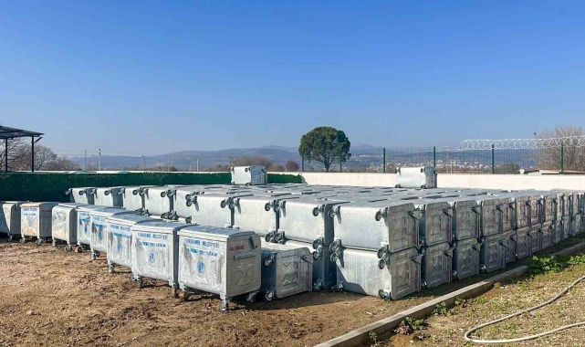 Yunusemre'ye 500 çöp konteyneri alındı