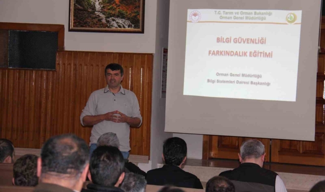 Zonguldak Orman Bölge Müdürlüğü'nde bilgi güvenliği ve farkındalık eğitimleri verildi