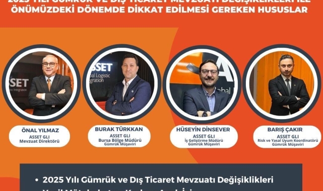 "2025 Yılı Gümrük ve Dış Ticaret Mevzuatı Değişiklikleri" Bursa'da ele alınıyor