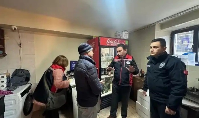 Adalar'da kaçak ve sahte alkol denetimi
