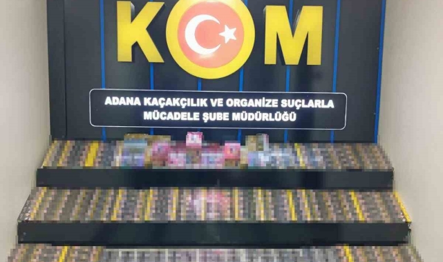 Adana'da 2 bin 750 kaçak sigara, 44 elektronik sigara ele geçirildi