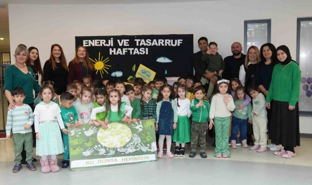 Alanya'da kreş öğrencilerine yönelik enerji tasarrufu etkinliği düzenlendi