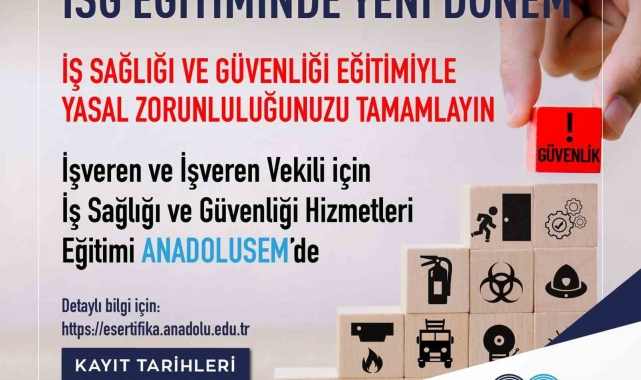 ANADOLUSEM'den ulusal ölçekte İSG eğitimleri için yeni dönem başlıyor