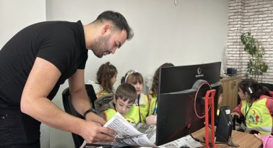 Anaokulu öğrencilerinden AA'ya 10 Ocak Gazeteciler Günü ziyareti