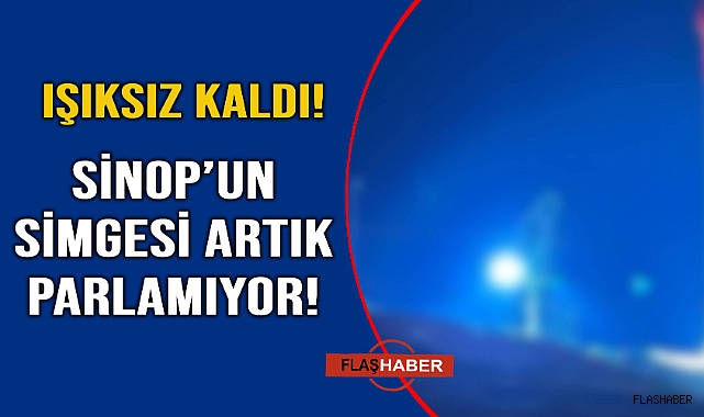 Atatürk silüeti karanlıkta kaldı
