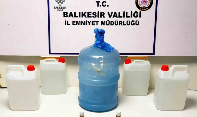 Ayvalık'ta kaçak alkol ele geçirildi