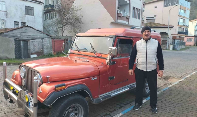 Baba yadigarı cipe gözü gibi bakıyor