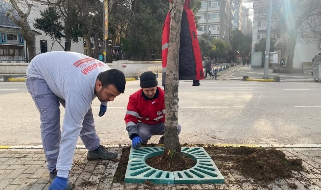 Bandırma Belediyesi'nden çevre dostu kaldırım düzenlemeleri