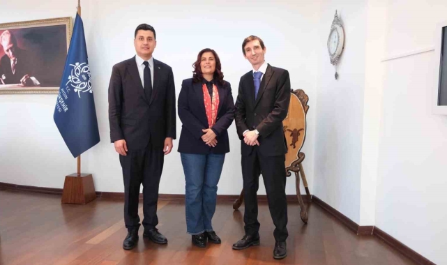 Başkan Çerçioğlu İtalyan Konsolos Bianchi ve Başkan Maraş'ı ağırladı