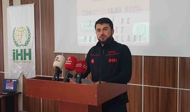 Başkan Şentürk İHH'nın çalışmaları hakkında bilgi verdi
