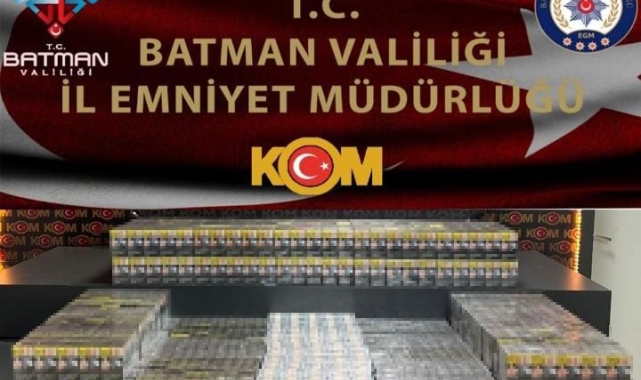 Batman'da bin 940 paket gümrük kaçağı sigara ele geçirildi