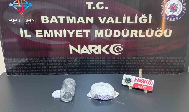 Batman'da üzerinde uyuşturucu yakalanan yolcu tutuklandı
