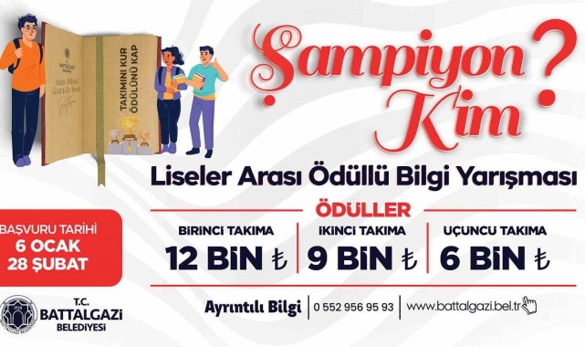 Battalgazi Belediyesi'nden liselerarası bilgi yarışması