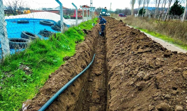 Bigadiç'e 1000 metrelik yeni içme suyu hattı