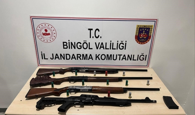 Bingöl'de 4 adet av tüfeği ele geçirildi