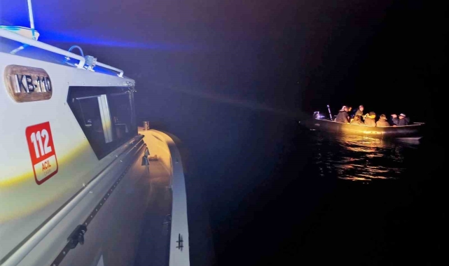 Bodrum'da 2'si çocuk 9 düzensiz göçmen kurtarıldı