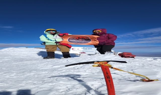 Bolulu dağcılar, Hasan Dağı&#039;na tırmandı