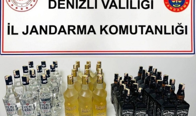 Buldan'da kaçak alkolle yakalanan şüpheli gözaltına alındı