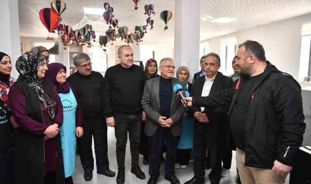 Büyükkılıç'tan kadın kooperatifine ziyaret