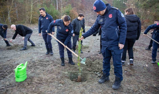 Büyükşehir'den kahraman itfaiyecilerin anısına hatıra ormanı