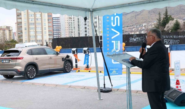 Büyükşehirin elektrikli araç şarj istasyonları K-Şarj ile yaygınlaşıyor