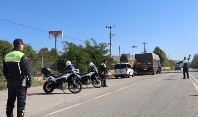 Çankırı'da 1 haftada 96 araç trafikten men edildi