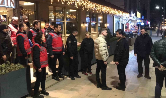 Çerkezköy'de eğlence mekanları ve kıraathanelere denetim