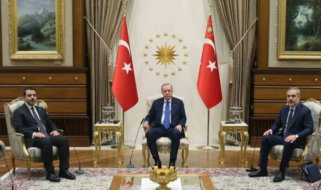 Cumhurbaşkanı Erdoğan, Suriye Dışişleri Bakanı Esad Hasan Şeybani'yi kabul etti.