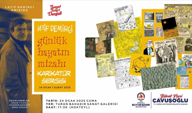 Denizli'de Latif Demirci anısına karikatür sergisi düzenlenecek