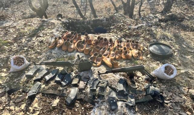 Diyarbakır'da terör örgütüne ait malzemeler ele geçirildi