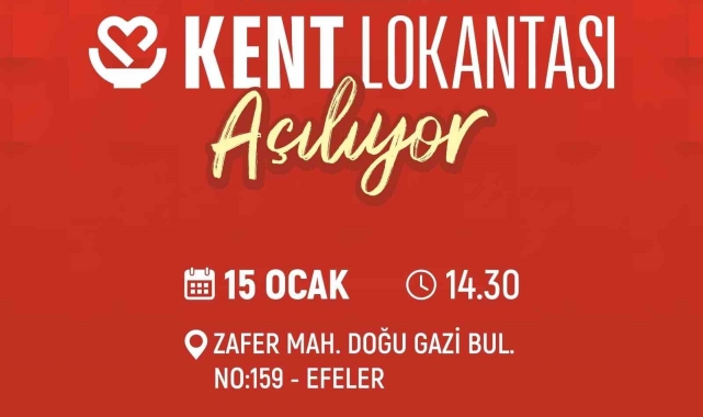 Efeler Kent Lokantası açılış için gün sayıyor
