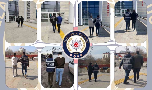 Elazığ'da son bir ayda aranan 95 şahıs yakalandı