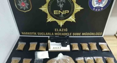 Elazığ'da uyuşturucu ticaretine 2 tutuklama