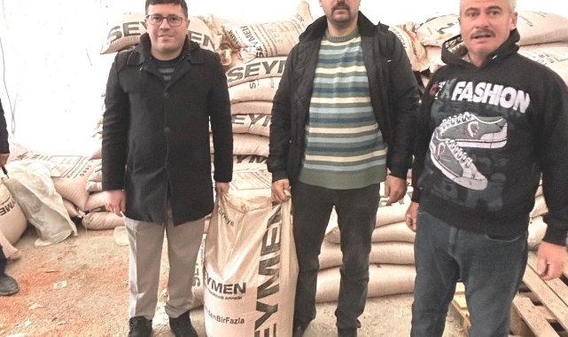 Emet'te doğal afetlerde zarar gören çiftçilere 15 ton arpa tohumu desteği