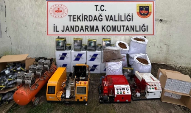 Ergene'de kaçak tütün operasyonu