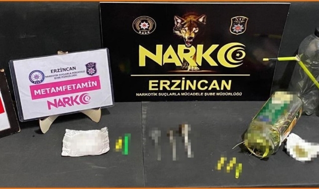 Erzincan'da bir miktar uyuşturucu ele geçirildi