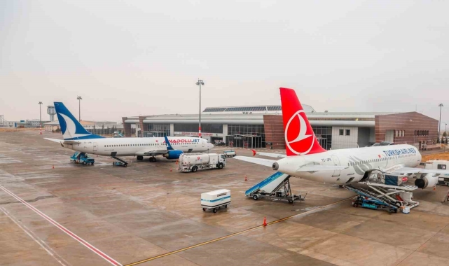 Erzurum'da bir yılda 1 milyon 181 bin 605 kişi uçtu