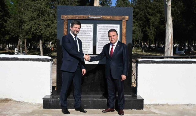 Eski Macarköy olarak bilinen Serik Gebiz'de Macar dostluk anıtı açıldı