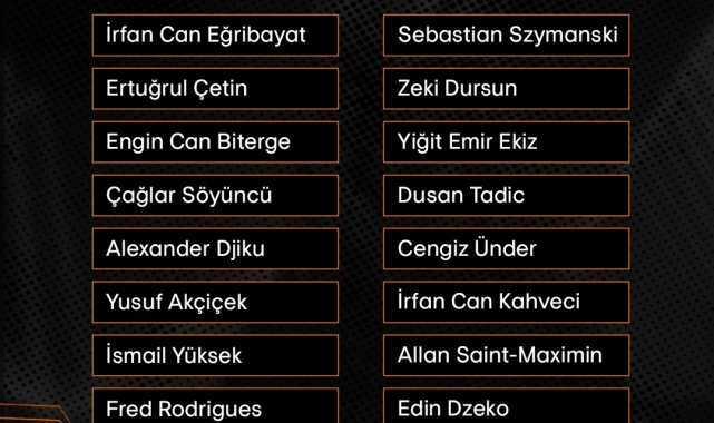 Fenerbahçe'nin Midtjylland maçı kamp kadrosu açıklandı