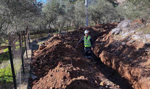 Fethiye İncirköy'ün içme suyu altyapısı yenilendi