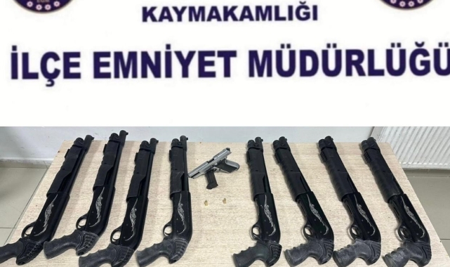 Gaziantep'te 13 silah ele geçirildi: 2 gözaltı